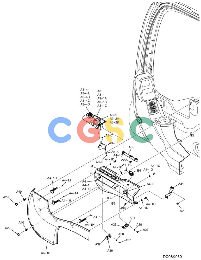 纽荷兰零件查询(E215B) - CRAWLER EXCAVATOR - TIER 3 (NA) - ASN N7DA21001 (1/07-) (5.016[01]) - INSTRUMENT PANEL ASSEMBLY (NIBBLER & BREAKER) (YN17M00064F1), FIGURE 2 OF 3 New Holland Constructuion