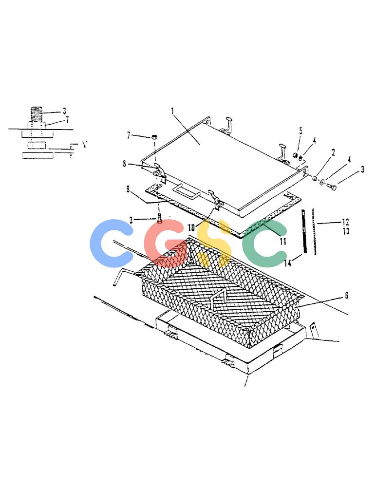 凯斯零件查询(2501) - CONCORD AIR SYSTEM (1/95-11/01) (15) - TANK COVER Case Agriculture