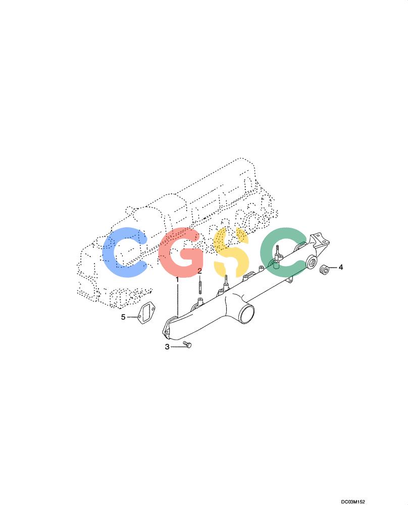 纽荷兰零件查询(EH215) - CRAWLER EXCAVATOR (9/03-) (02 -13[00]) - MANIFOLD - INTAKE New Holland Constructuion
