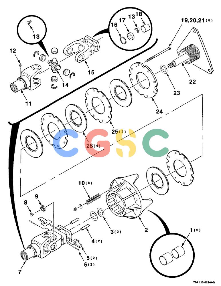 凯斯零件查询(8590) - CASE IH LARGE (4 X 4) RECTANGULAR BALER (NORTH AMERICA) (1/98-12/00) (02-14) - FLYWHEEL CLUTCH ASSEMBLY Case Agriculture