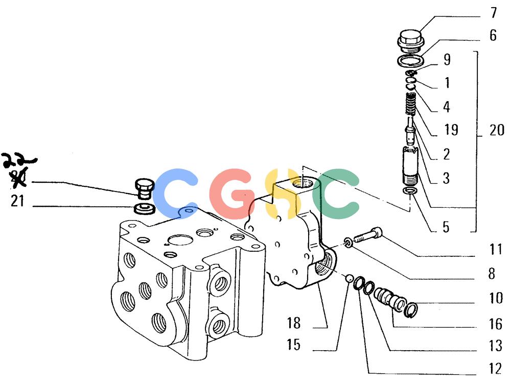 纽荷兰零件查询(FL14E) - CRAWLER LOADER (D2.29/A[002]) - CONTROL VALVE New Holland Constructuion