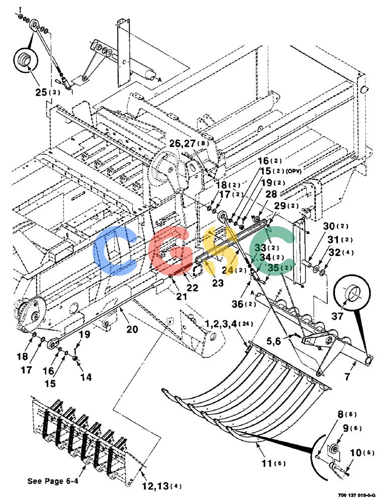 凯斯零件查询(8585) - CASE IH LARGE (3 X 4) RECTANGLER BALER (1/98-12/00) (6-02) - NEEDLE AND MOUNTING ASSEMBLY Case Agriculture