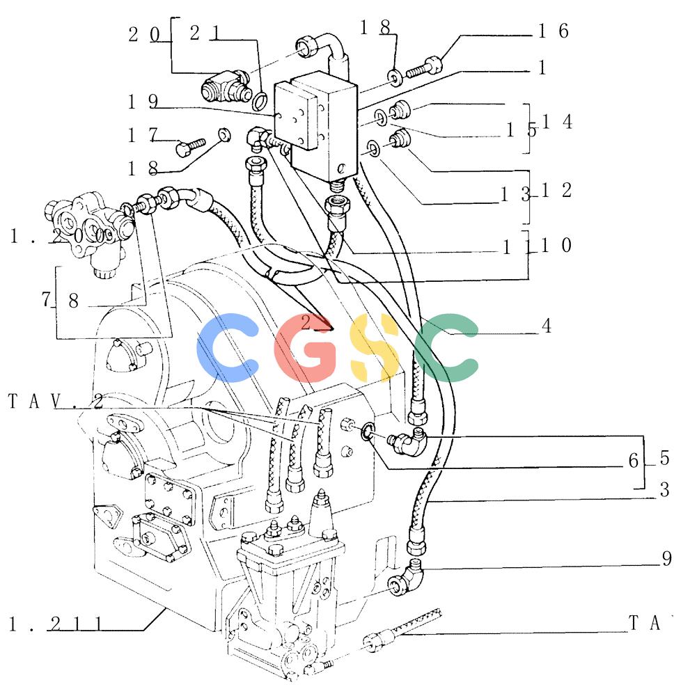 纽荷兰零件查询(FD145) - CRAWLER DOZER (N.A. VERSION) (10/98-) (1.224[03]) - TRANSMISSION OUTER CONTROLS New Holland Constructuion