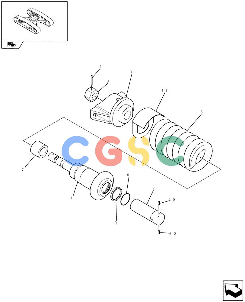 纽荷兰零件查询(E235BSR) - CRAWLER EXCAVATOR (5/07-) (3.020[04]) - TRACK IDLER New Holland Constructuion