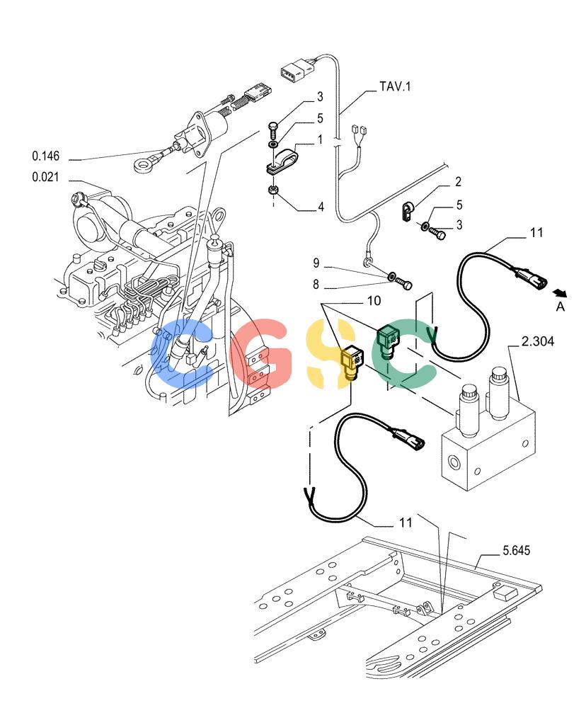 纽荷兰零件查询(DC150LT) - CRAWLER DOZER (6/00-) (6.711[04]) - ELECTRICAL SYSTEM - ELECTRIC WIRING New Holland Constructuion