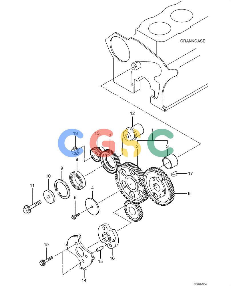 纽荷兰零件查询(E135B) - CRAWLER EXCAVATOR TIER 3 - ASN YH05-07001 (N8TA13006) (1/08-) (09-15[00]) - TIMING GEAR New Holland Constructuion
