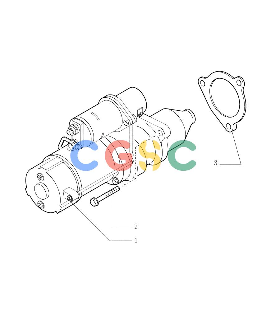 纽荷兰零件查询(DC150PS) - CRAWLER DOZER (0.360[01]) - STARTER MOTOR New Holland Constructuion