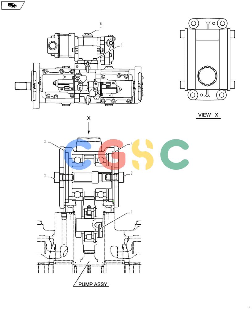 纽荷兰零件查询(E135BSRLC) - CRAWLER EXCAVATOR ASN YH06-08001 (01-015[04]) - POWER TAKE OFF ASSEMBLY New Holland Constructuion