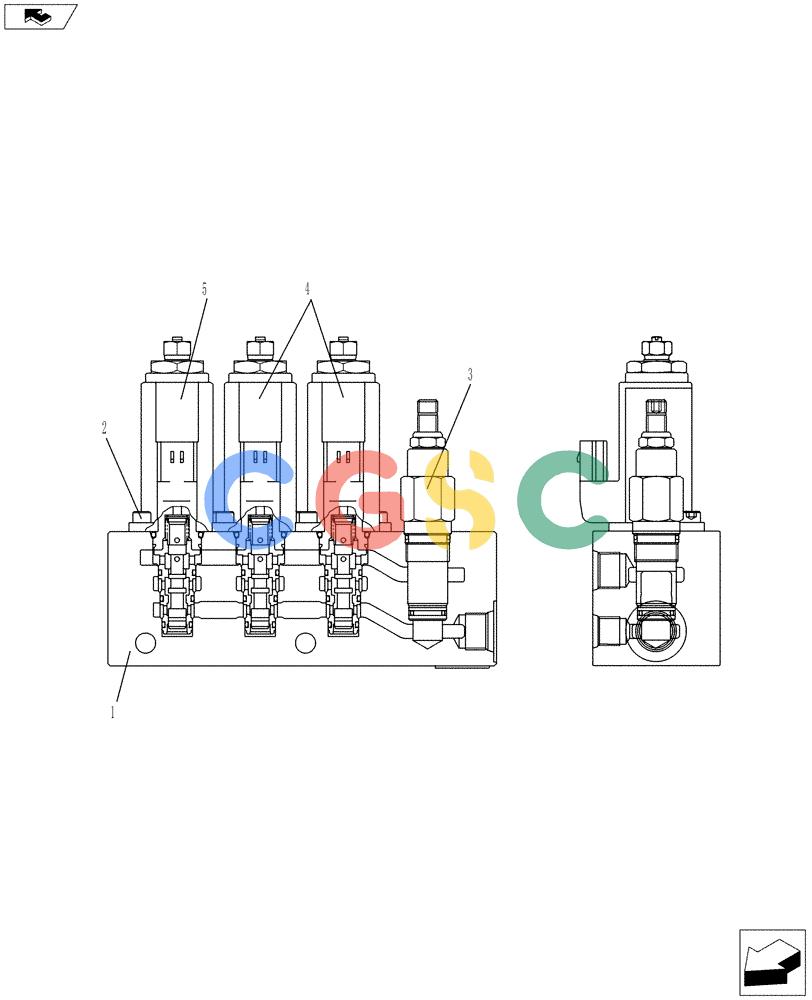 纽荷兰零件查询(E70BSR) - COMPACT CRAWLER EXCAVATOR ASN YT06-18001 (01-029[03]) - CONTROL LINES, VALVE New Holland Constructuion