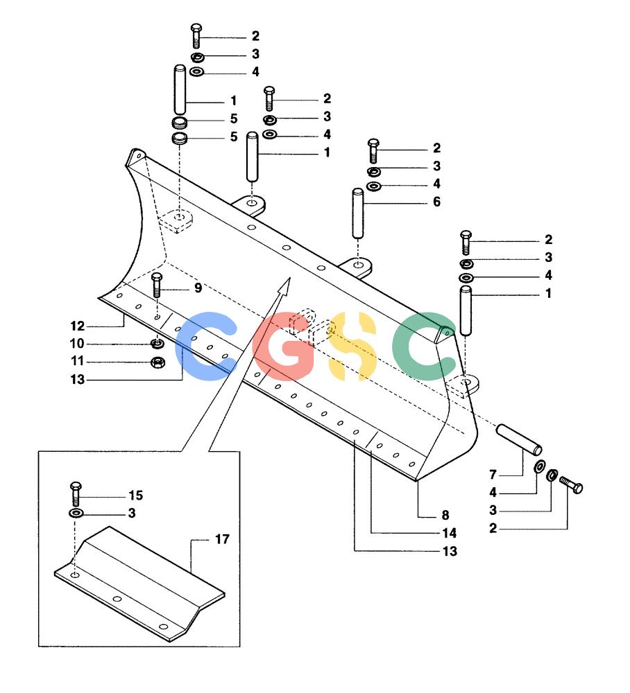 纽荷兰零件查询(DC100) - CRAWLER DOZER (N.A. VERSION) (4/00-) (9.260[01E]) - DOZER BLADE OPTIONAL - 3300 MM - DC100 LGP S/N 13115000 & DOWN New Holland Constructuion
