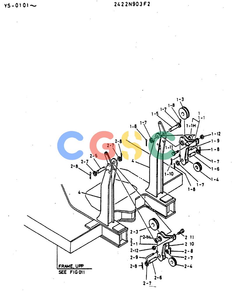神钢零件查询(MD400LC) - EXCAVATOR BTW YS0101 - YS0200 (1/80-12/06) (01-004) - COUNTER-SECTION, ASSY Kobelco
