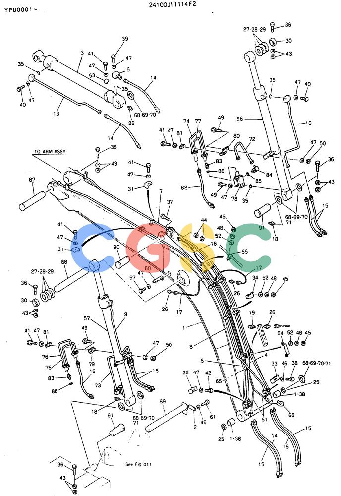 神钢零件查询(MD140BLC) - EXCAVATOR BTW YPU0001 - YPU0300 (1/80-12/06) (09-001) - BOOM ASSY, 4.6 M Kobelco
