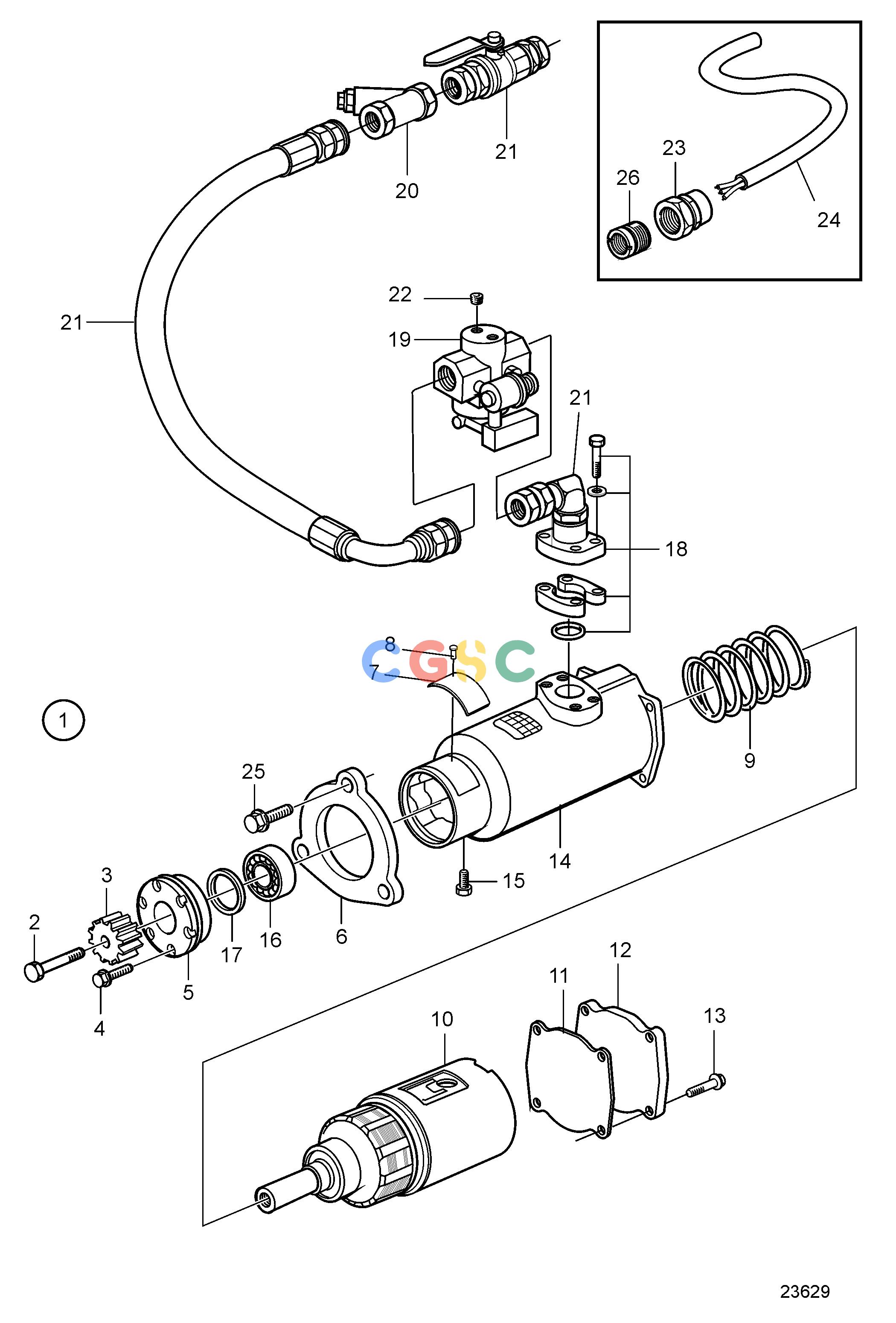 沃尔沃零件查询TAMD165A; TAMD165C; TAMD165P; TAMD165A-A; TAMD165C-A; TAMD165P-AElectrical SystemStarter Motor/ Air Starter and Installation Components, (Aux)EPC Volvo Penta Parts catalog