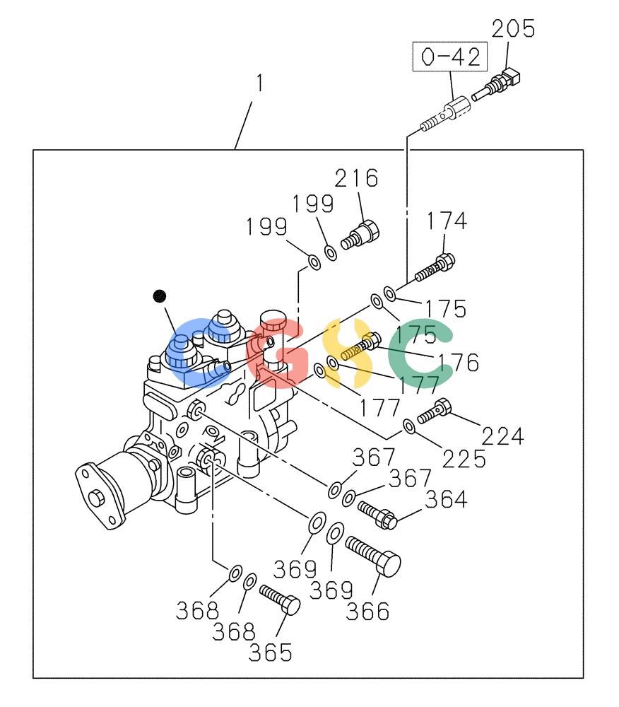 纽荷兰零件查询(E805) - CRAWLER EXCAVATOR TIER 3 (7/06-) (03-040-03[01]) - FUEL INJECTION PUMP New Holland Constructuion