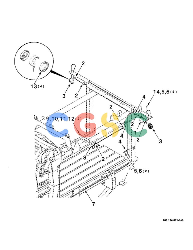 凯斯零件查询(8590) - CASE IH LARGE (4 X 4) RECTANGULAR BALER (NORTH AMERICA) (1/98-12/00) (04-04) - LIGHTS ASSEMBLY, TAIL AND FLASHER Case Agriculture