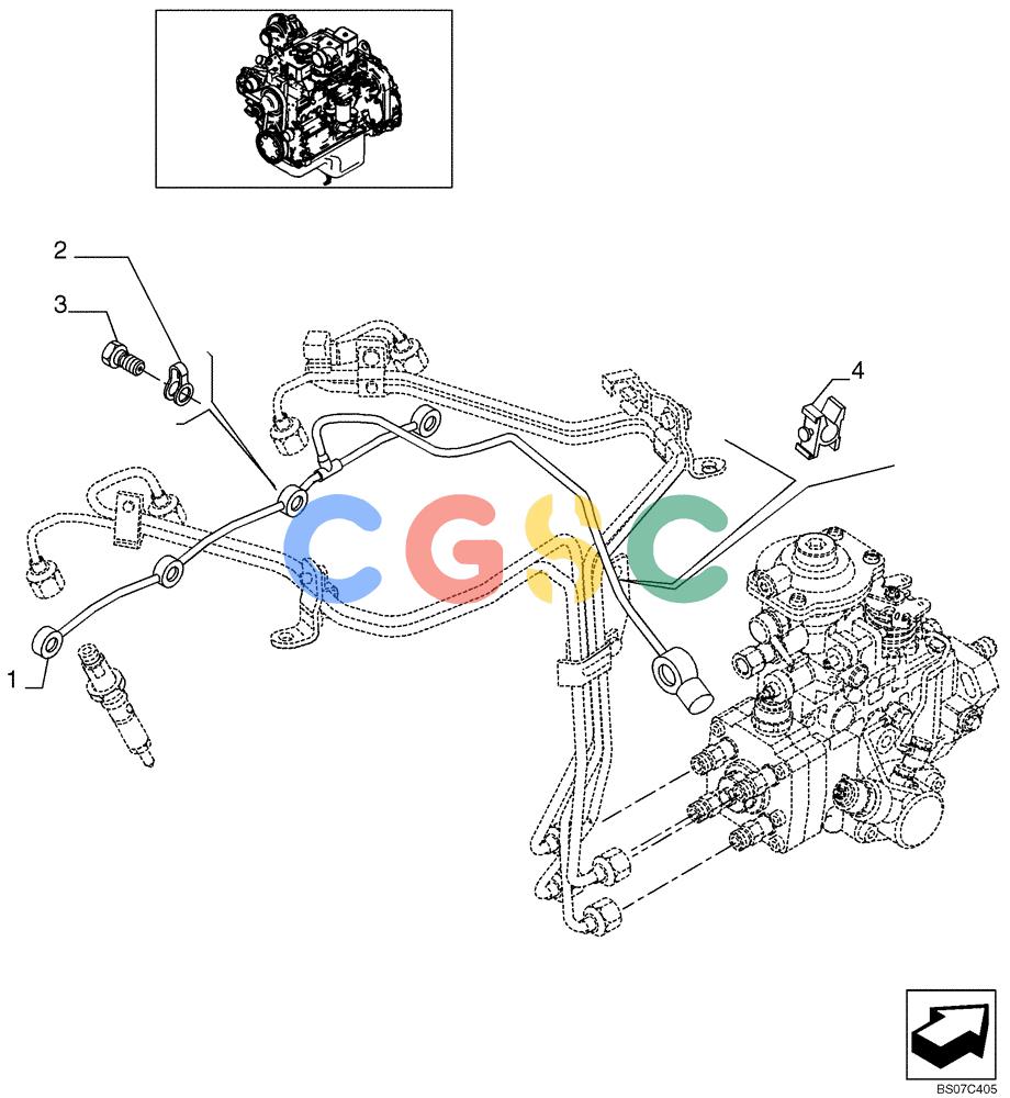 神钢零件查询(SK170-8) - ACERA MARK III EXCAVATOR - TIER 3 (NA) ASN YM04-U1601 - (5/07-12/12) (09-43[00]) - INJECTION EQUIPMENT - PIPING (101580490001) Kobelco