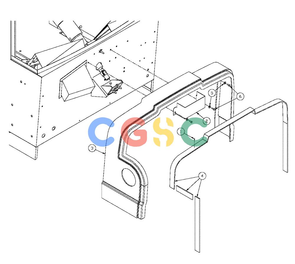 凯斯零件查询(FLX3330B) - FLOATER (12/99-9/02) (04-013) - COWLING GROUP Case Agriculture