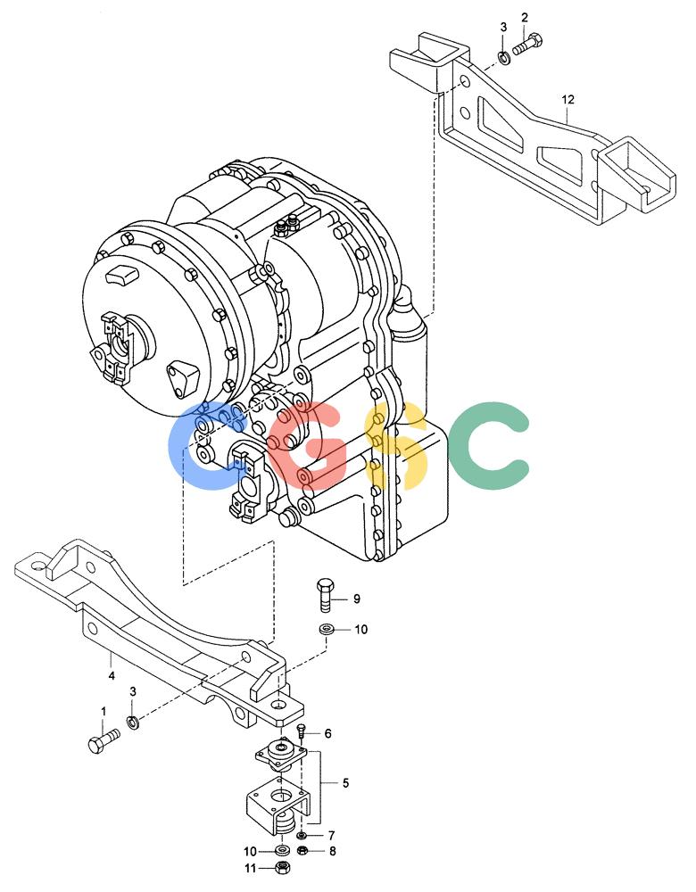纽荷兰零件查询(AD250) - ARTICULATED DUMP TRUCK (7/01-) (1.211/1[02A]) - TRANSMISSION New Holland Constructuion