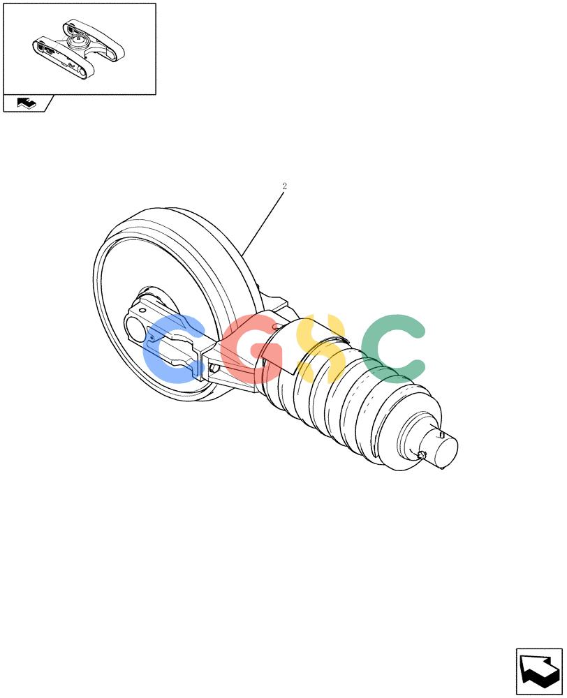 纽荷兰零件查询(E235BSR) - CRAWLER EXCAVATOR (5/07-) (3.020[01]) - TRACK IDLER New Holland Constructuion