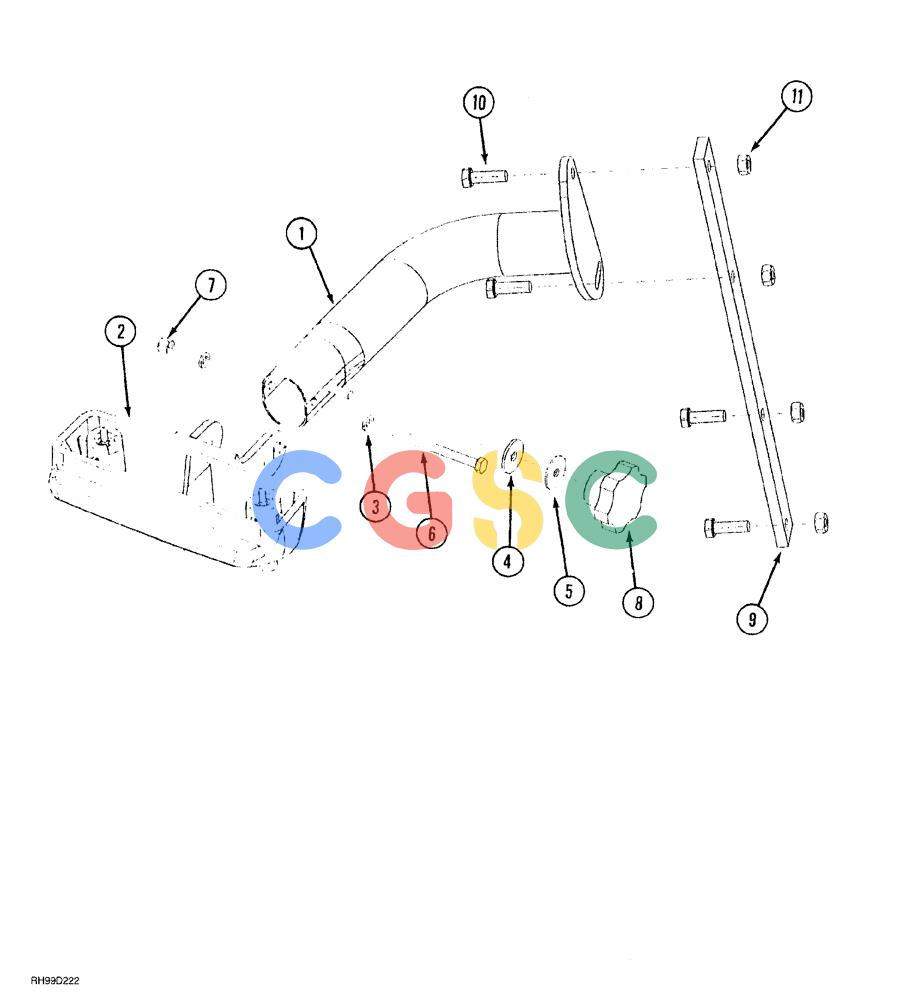 凯斯零件查询(AFS) - CONCORD AIR SYSTEMS (1/00-12/00) (03-14) - CDU / ECDU MOUNTING Case Agriculture
