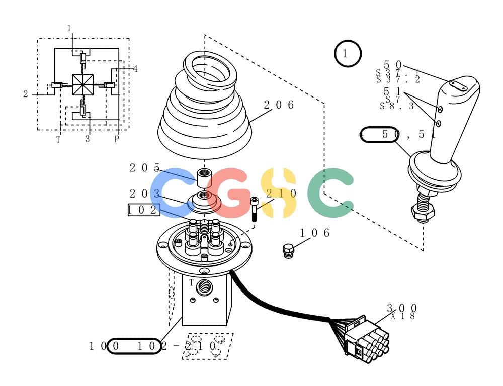 纽荷兰零件查询(EC215) - CRAWLER EXCAVATOR (11/99-) (23.271[002]) - SERVO VALVE MOUNTING PARTS RIGHT-HAND (S/N 721501-UP) New Holland Constructuion