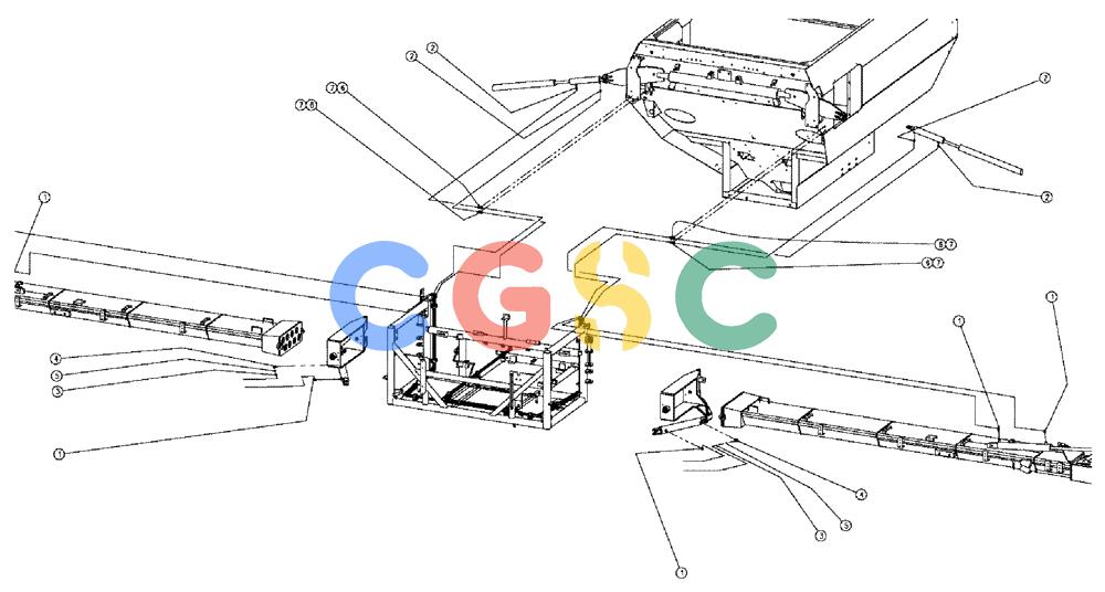 凯斯零件查询(810) - FLEX-AIR APPLICATOR - 2009 (9/09-12/11) (04-011) - FITTING GROUP, BOOMS Case Agriculture