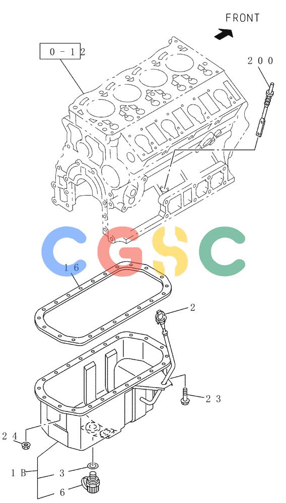 纽荷兰零件查询(E80BMSR) - CRAWLER EXCAVATOR ASN LF05-04001 - (N8TA18060) (B118M-13A) - OIL PAN AND LEVEL GAUGE New Holland Constructuion