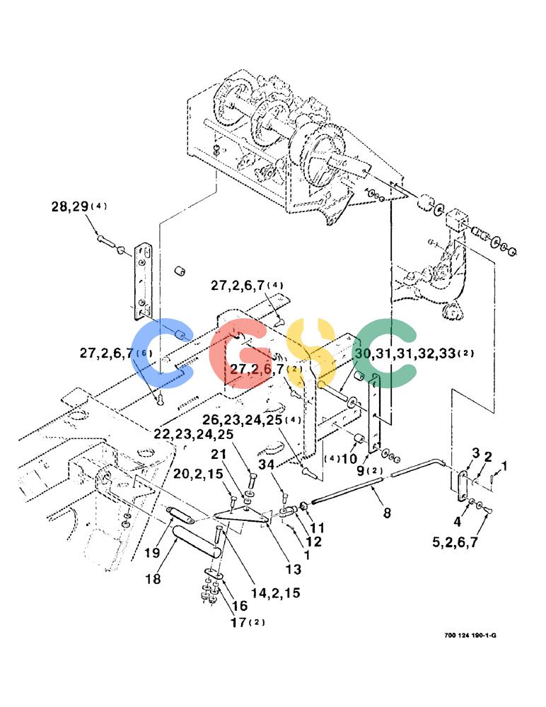 凯斯零件查询(8545) - CASE IH RECTANGULAR BALER (1/89-12/99) (5-12) - PLUNGER STOP ASSEMBLY - TWINE AND WIRE (SAFETY) Case Agriculture