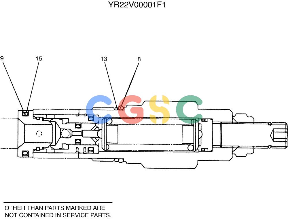 纽荷兰零件查询(E35SR) - COMPACT CRAWLER EXCAVATOR ASN PX13-15001 (N6TN61732) (NA) (1/06-) (07-041) - VALVE ASSY, RELIEF New Holland Constructuion