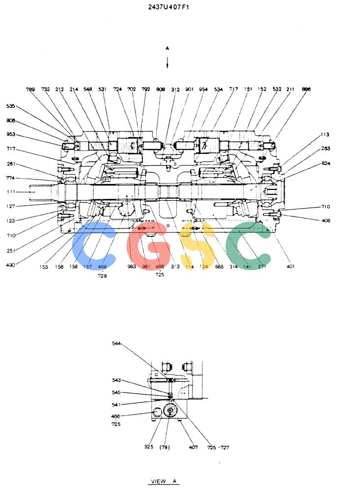 神钢零件查询(MD200C) - EXCAVATOR BTW YQU0701 - YQU2000 (1/80-12/06) (14-005) - PUMP ASSY Kobelco