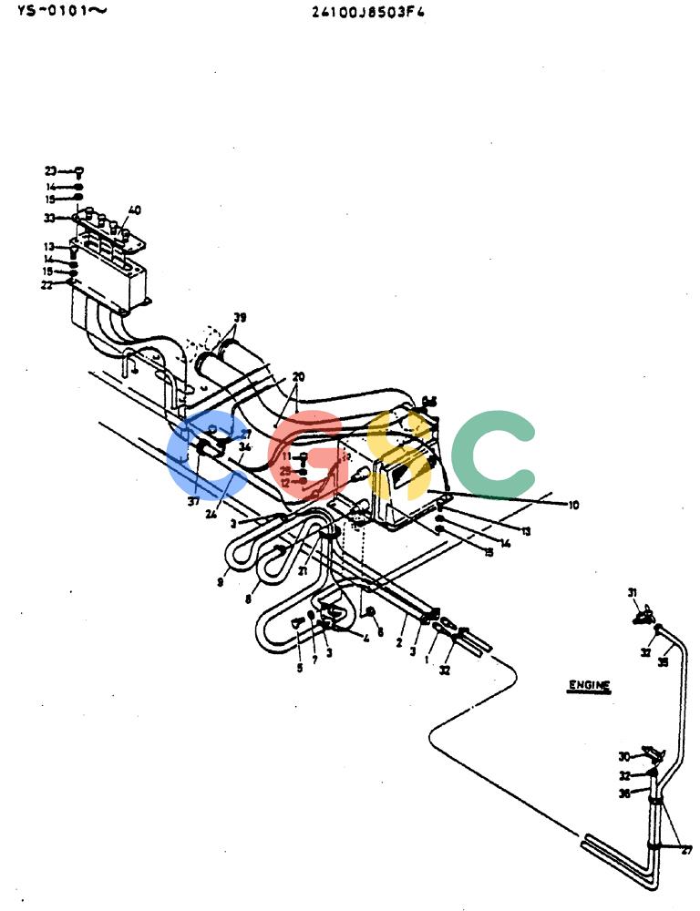 神钢零件查询(MD400LC) - EXCAVATOR BTW YS0101 - YS0200 (1/80-12/06) (05-010) - HEATER AND DEFROSTER Kobelco