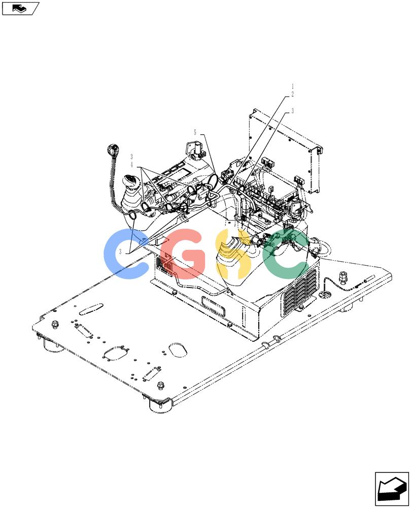 纽荷兰零件查询(E135BSRLC) - CRAWLER EXCAVATOR ASN YH06-08001 (01-084[06]) - HARNESS ASSEMBLY, UPPER New Holland Constructuion