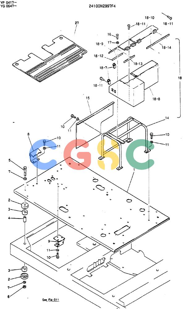 神钢零件查询(MD180LC) - EXCAVATOR ASN YG0647 (1/80-12/06) (02-003) - PLATE ASSY, FLOOR Kobelco