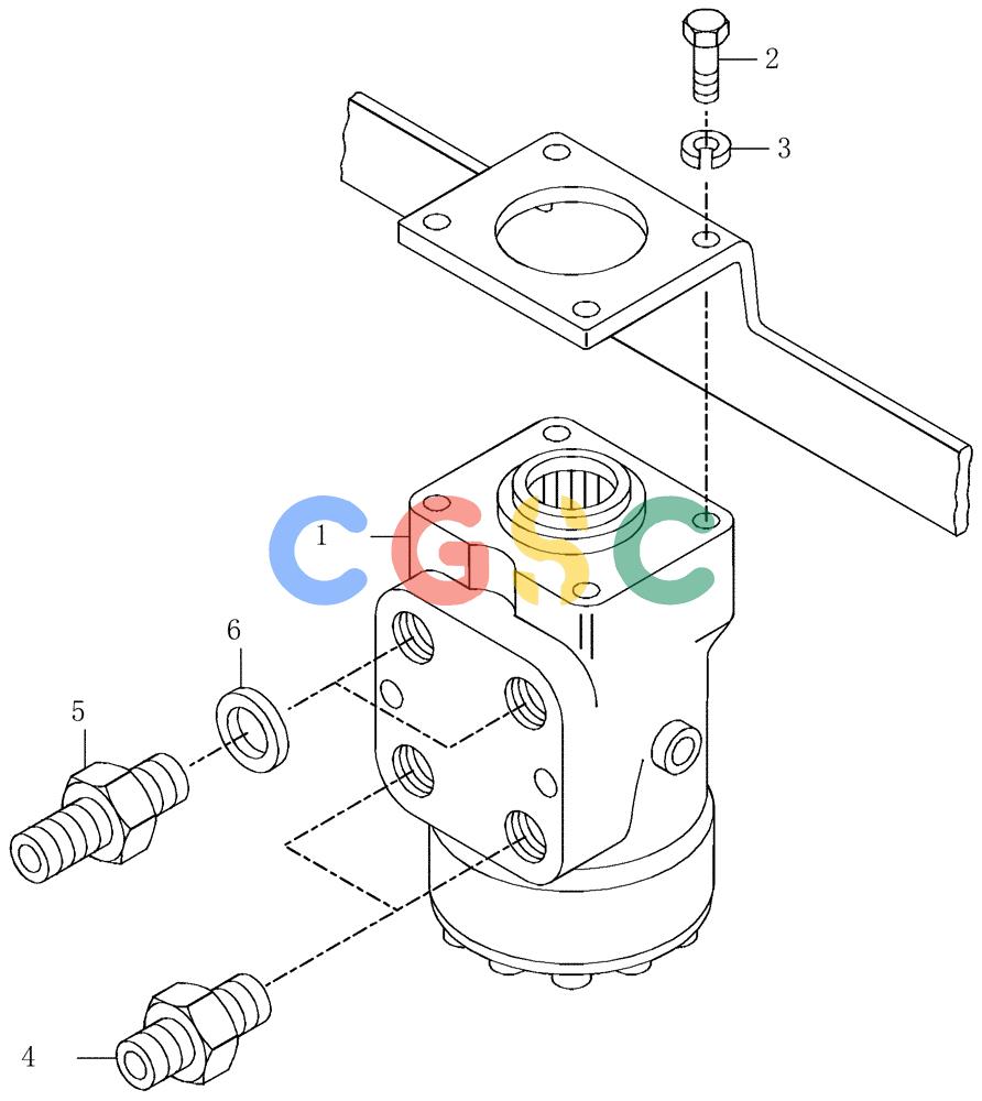 纽荷兰零件查询(AD300) - ARTICULATED DUMP TRUCK (1/01-) (3.413/3[01]) - POWER STEERING New Holland Constructuion