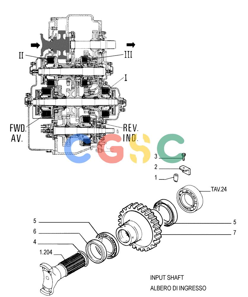 纽荷兰零件查询(FD175) - CRAWLER DOZER (N.A. VERSION)(S/N 061640 & AFTER) (1/93-) (1.211[14]) - TRANSMISSION - COMPONENTS New Holland Constructuion
