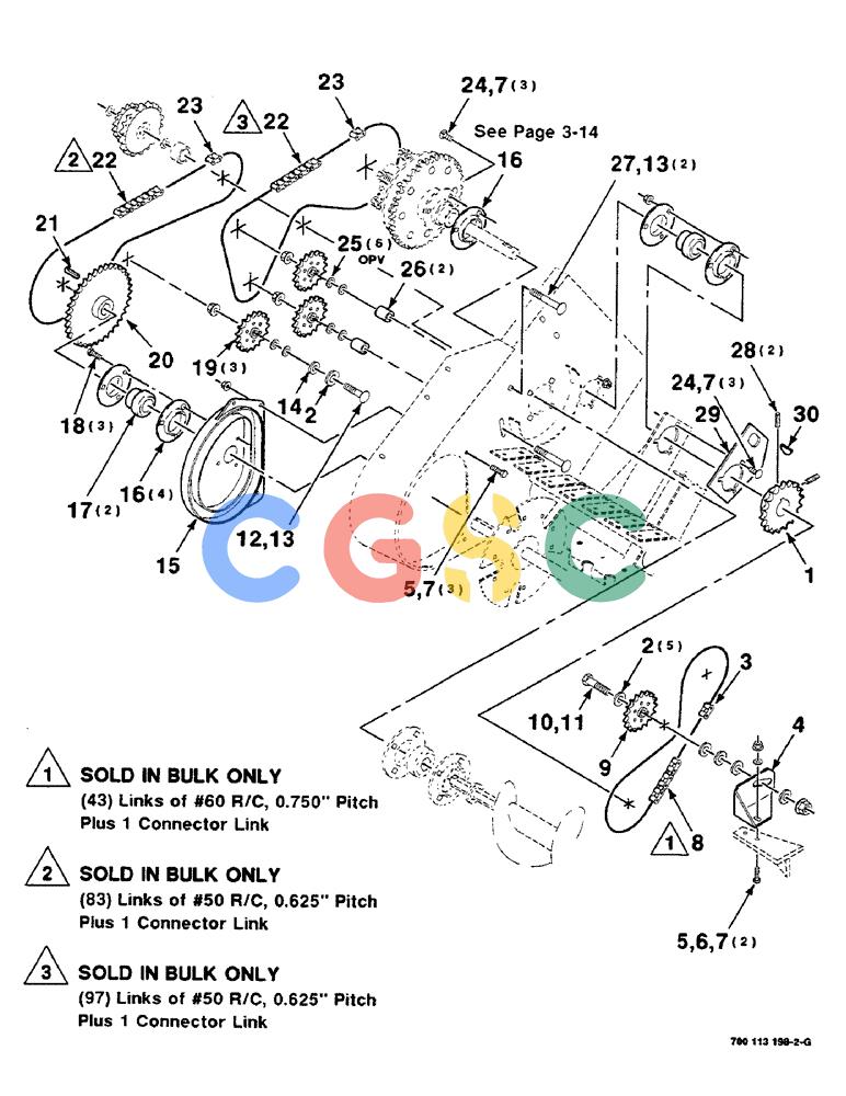 凯斯零件查询(8590) - CASE IH LARGE (4 X 4) RECTANGULAR BALER (NORTH AMERICA) (1/98-12/00) (03-12) - PICKUP DRIVE ASSEMBLY, RIGHT Case Agriculture