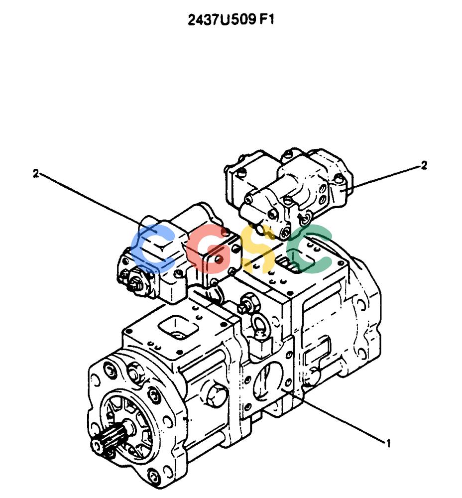 神钢零件查询(SK130LC) - EXCAVATOR BTW YPU1001 - YPU2000 (1/98-12/98) (12-022) - PUMP ASSY Kobelco