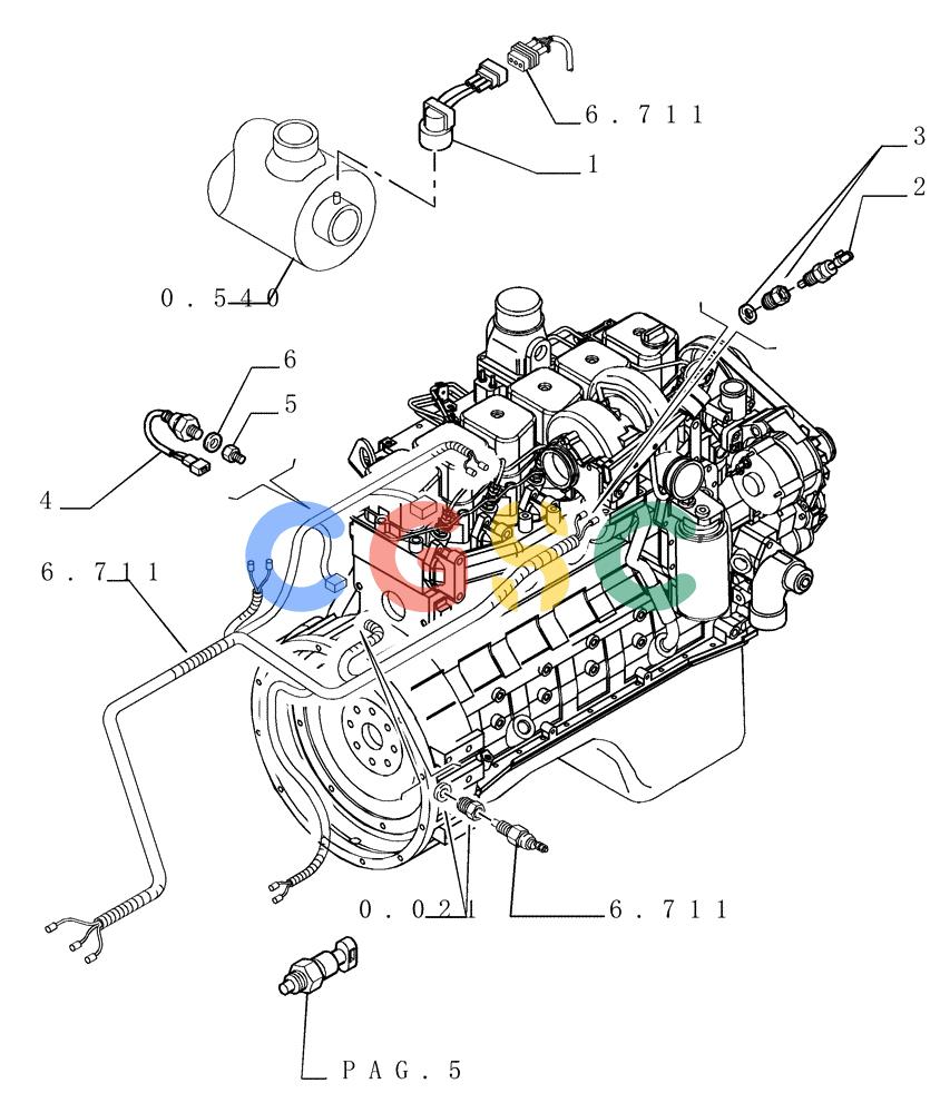 纽荷兰零件查询(DC150.B) - CRAWLER DOZER TIER 2 (3/03-) (6.712[03]) - ELECTRIC COMPONENTS New Holland Constructuion