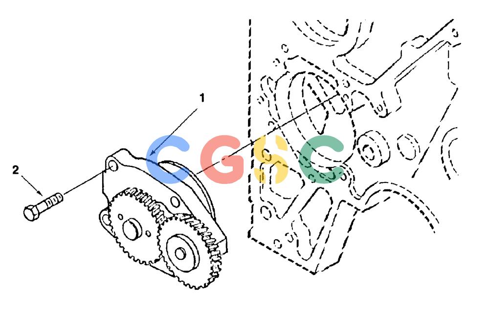 纽荷兰零件查询(DC100) - CRAWLER DOZER (N.A. VERSION) (4/00-) (0.300[01]) - OIL PUMP - ENGINE DC70 - DC80 - DC100 New Holland Constructuion