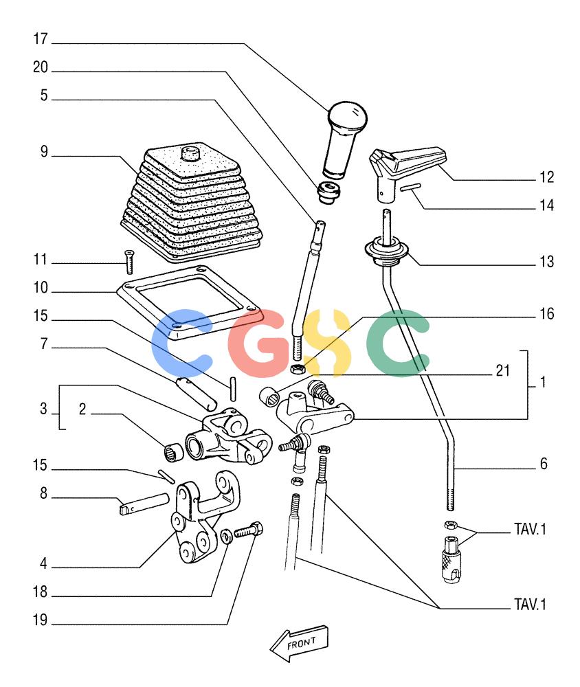 纽荷兰零件查询(FD175) - CRAWLER DOZER (N.A. VERSION)(S/N 061640 & AFTER) (1/93-) (3.437[02]) - CONTROL VALVE LINKAGE New Holland Constructuion