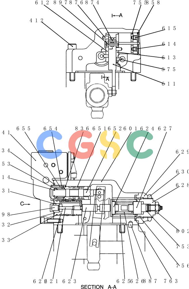 神钢零件查询(200-8) - EXCAVATOR S/N YN11-45001 - (1/06-12/09) (410-01[2]) - REGULATOR ASSY Kobelco