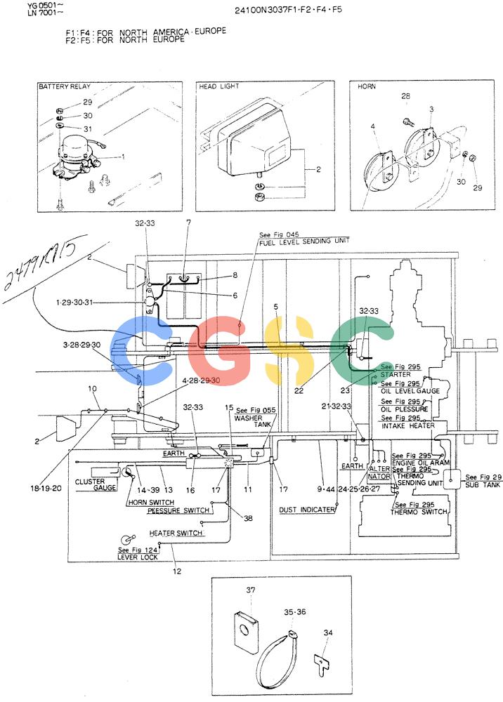神钢零件查询(K907DLC) - EXCAVATOR ASN YG0501 (1/86-12/03) (05-023[02]) - WIRING ASSY, ELEC (WRIST CONTROL) Kobelco