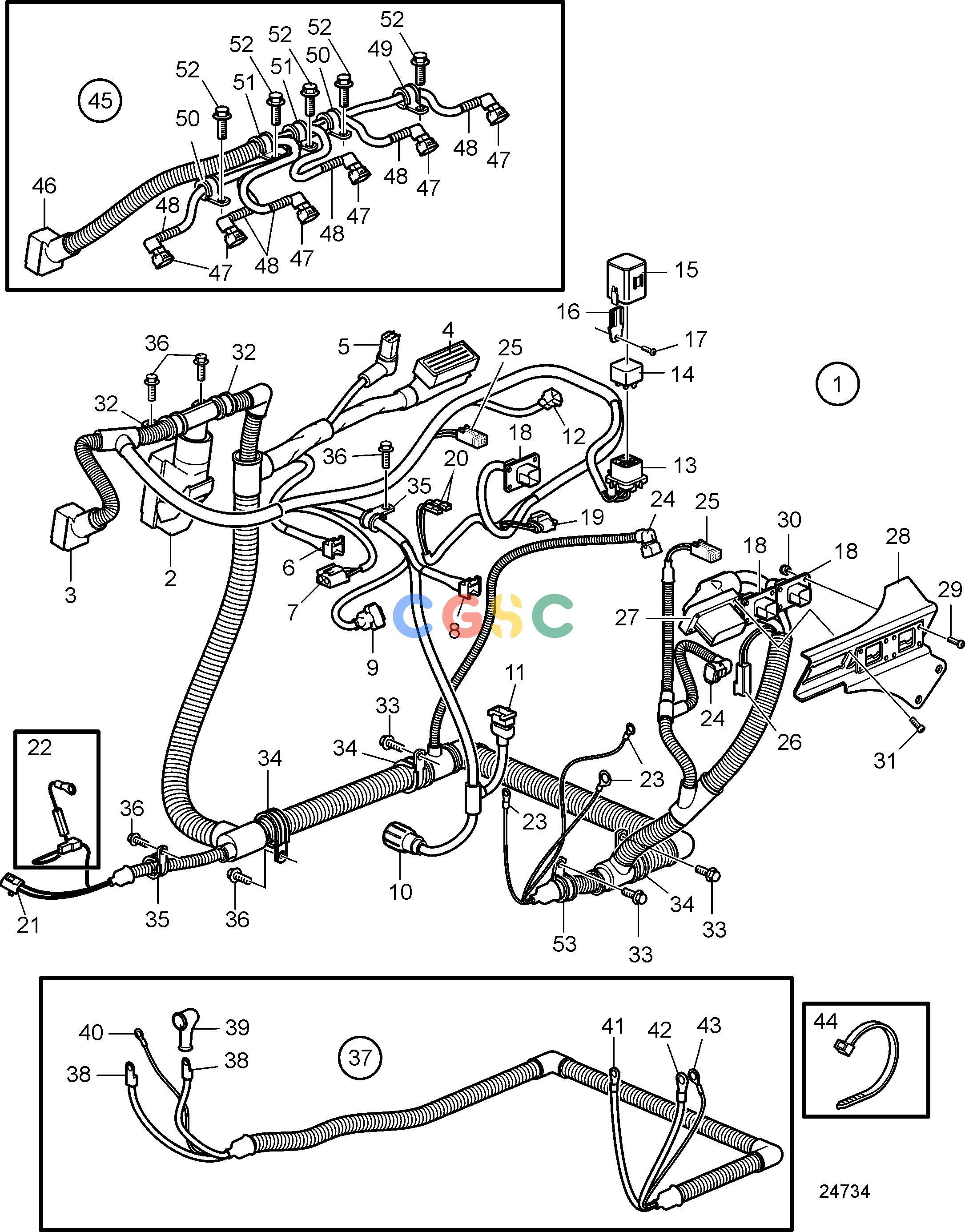 沃尔沃零件查询D6-280A-A; D6-280A-B; D6-280A-C; D6-280A-D; D6-280A-E; D6-280I-A; D6-280I-B; D6-280I-C; D6-280I-D; D6-280I-E; D6-310I-A; D6-310A-A; D6-310A-Electrical SystemElectrical SystemEPC Volvo Penta Parts catalog