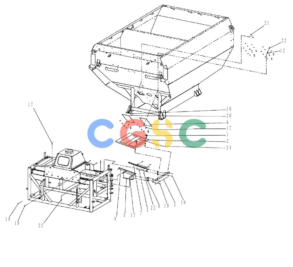 凯斯零件查询(810) - FLEX-AIR APPLICATOR - 2009 (9/09-12/11) (02-001) - SINGLE BIN GROUP Case Agriculture