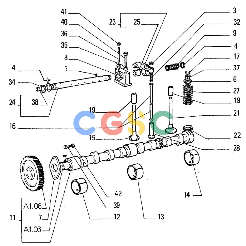 纽荷兰零件查询(FL5B) - CRAWLER LOADER (A1.07[001]) - VALVE GEAR New Holland Constructuion