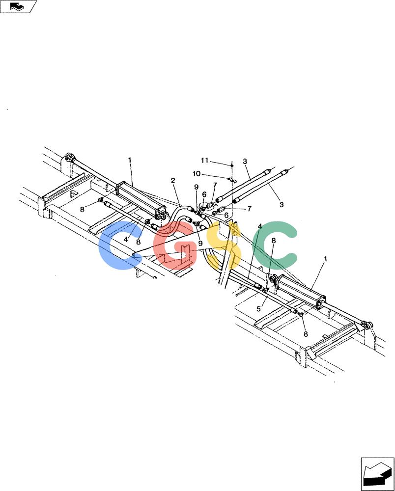 凯斯零件查询(3200) - TOOLBAR - DMI (1/80-12/90) (35.100.01) - HYDRAULIC ASSEMBLY Case Agriculture