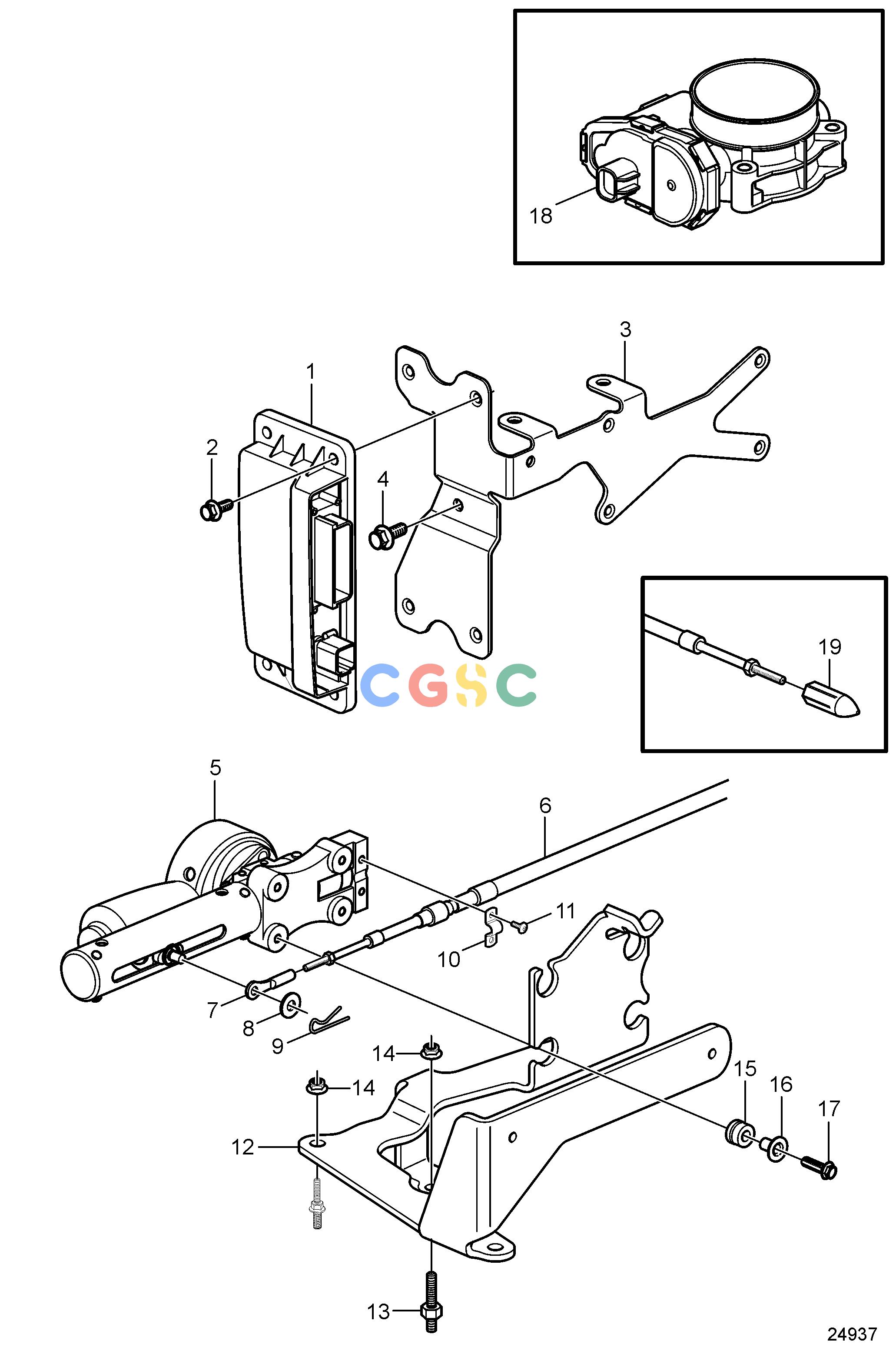 沃尔沃零件查询4.3GXiE-P; 4.3GXiE-QControlsElectronic Shift and PCUEPC Volvo Penta Parts catalog