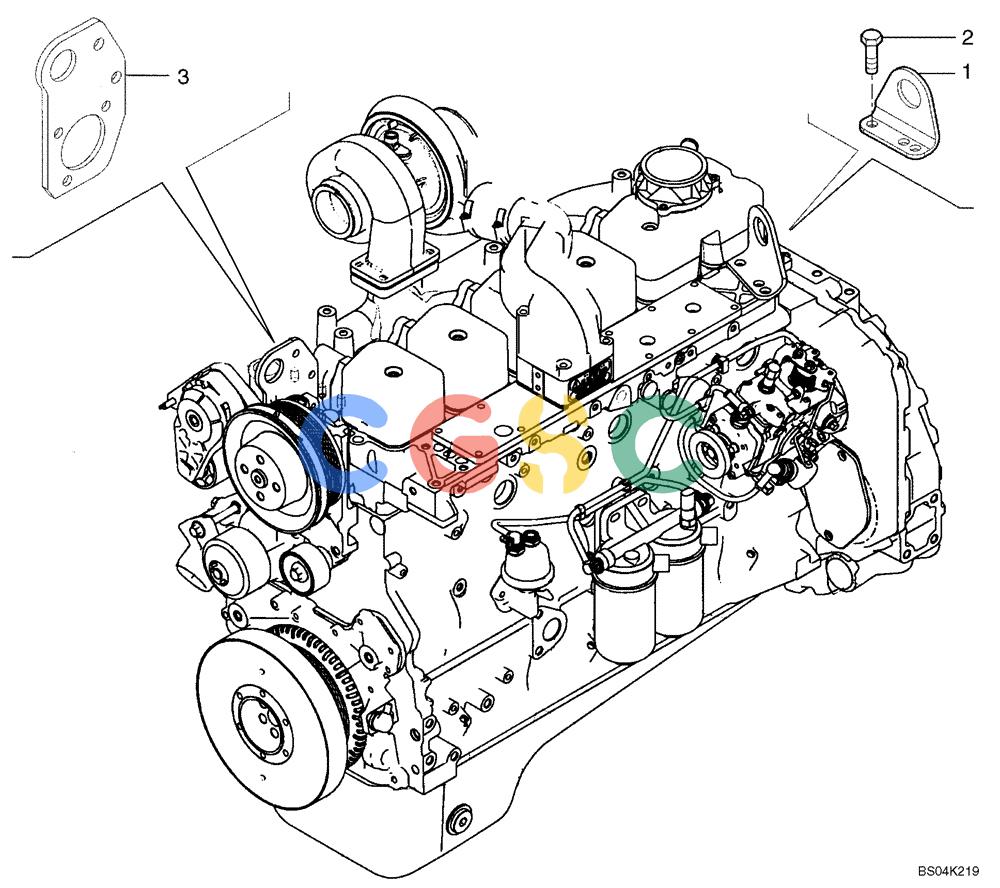 纽荷兰零件查询(D95) - CRAWLER DOZER - NA (1/06-) (02-41) - ENGINE - LIFT HOOK New Holland Constructuion