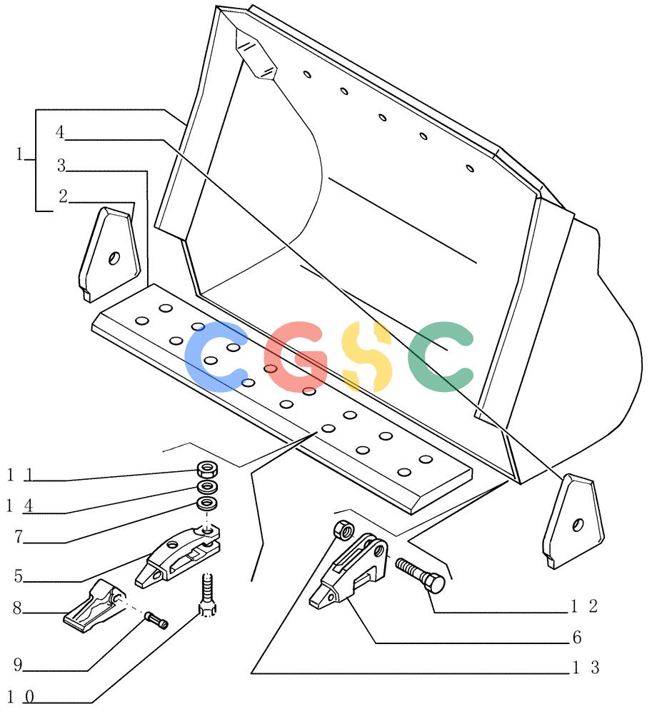 纽荷兰零件查询(FL145) - CRAWLER LOADER (N.A. VERSION) (11/98-) (9.501[01]) - BUCKET-1,8 CU M - OPTIONAL CODE 76069216 New Holland Constructuion