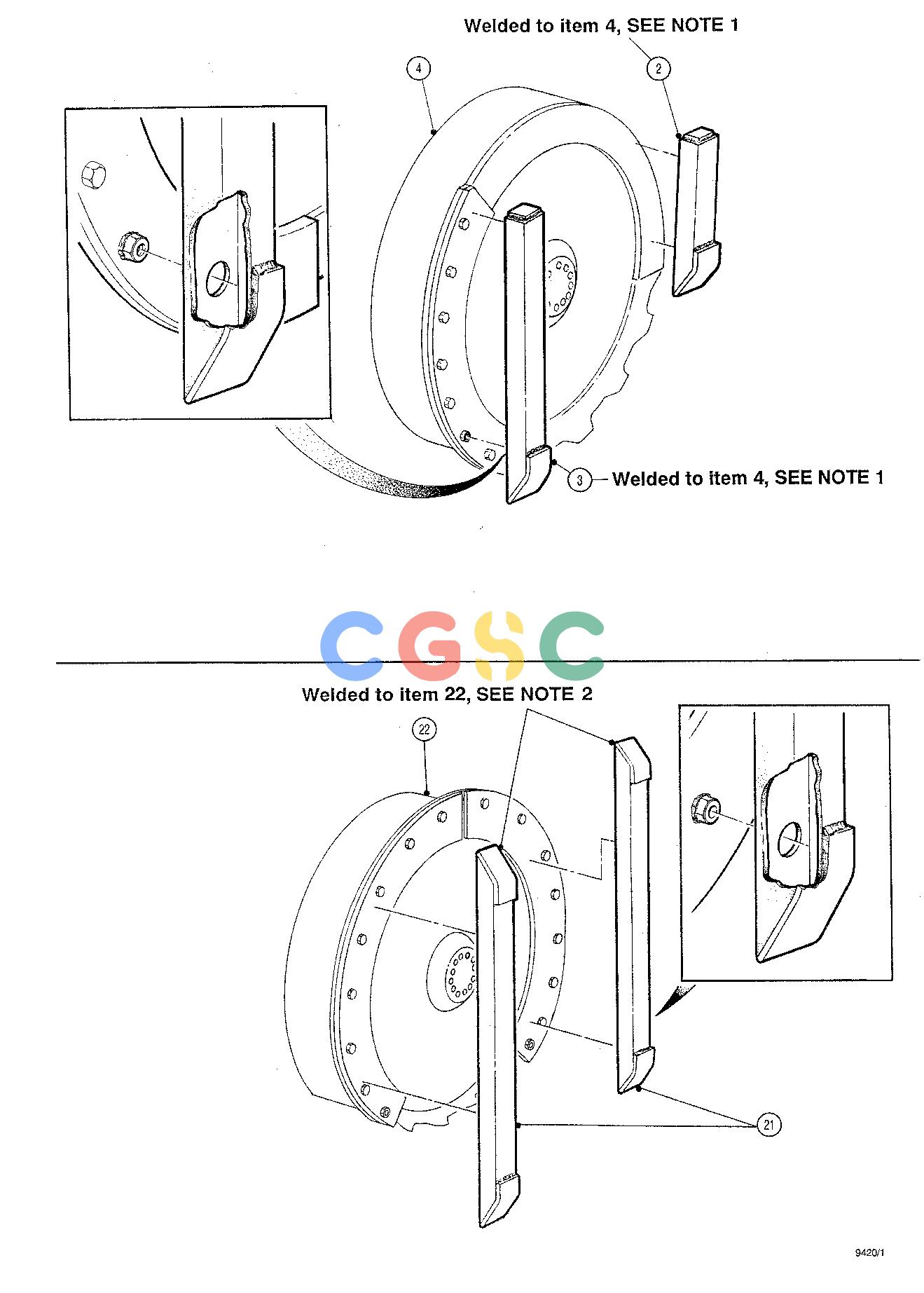 约翰迪尔零件查询PRE630 - ATTACHMENTS SKI ASSEMBLY 20`` HEAD ( 62001 - ) 4543-012/10 [4543-012/10]EPC John Deere online